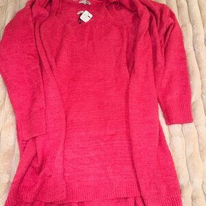 Fashion Nova Vibrant Pink Cardigan Sweater